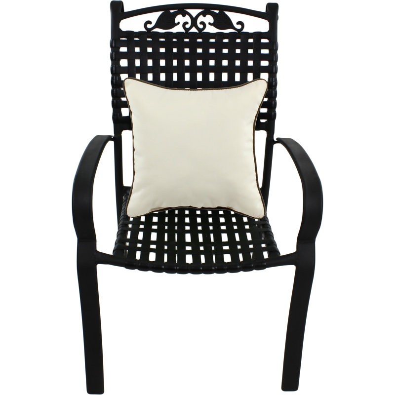 Housse de coussin carrée extérieure/insert, Beige
