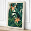 Teal Garden Blooms Botanical - Wrapped Canvas-666951121-666951122