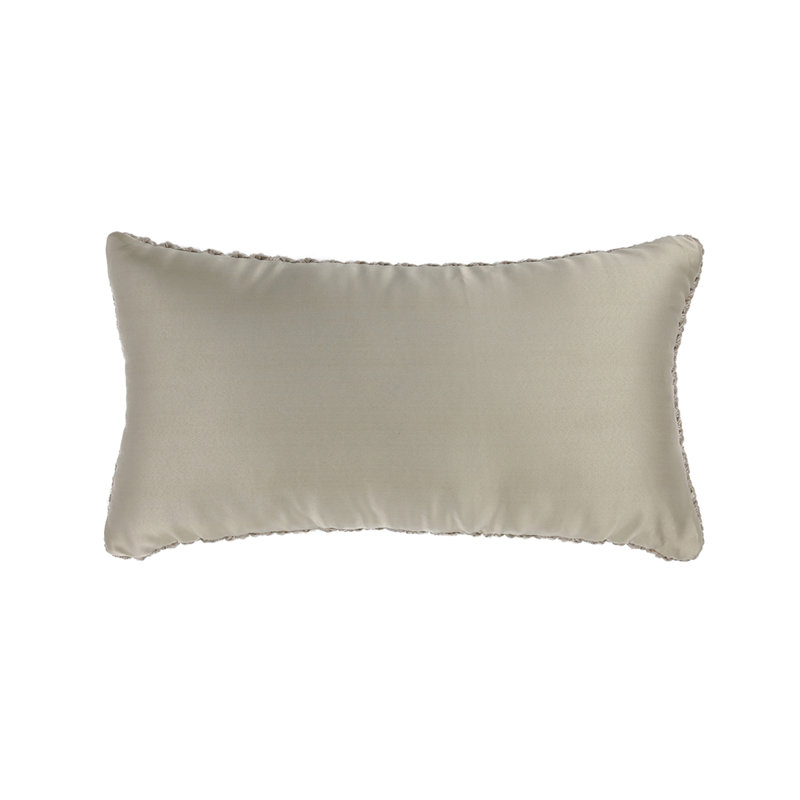 Prism Polyester Indoor/Outdoor Pillow Cover & Insert, Rectangular, 14"H x 26"W, Natural