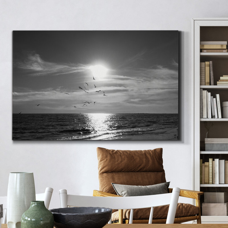 Arazeli prenant son envol - reproduction sur toile tendue, H 18 po x l 27 po x P 1 po