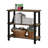 32" W Solid Wood Bookcase with Metal Frame 