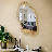 Arold Boho Irregular Wall Mirror,Modern Cloud Mirror Decor for Bedroom, Living room, Bathroom