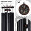 Grandes carillons pour ton extérieur profond - carillons de 46 po, carillons de vent à l'extérieur, carillon de colibri, noir rétro (colibri de 46 po)