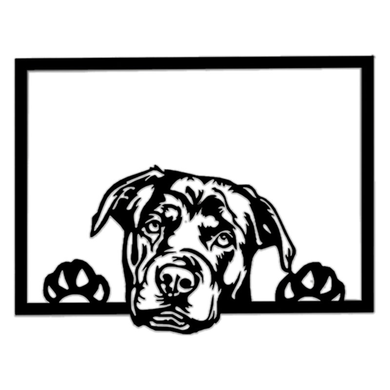 Rectangle Metal Canine Friend Wall Décor