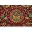 Tapis en laine rouge/brune 7 pi 8 po x 10 pi 2 po one-of-kind à la main-noué la new age agra Clayburgh