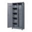 Armoire de rangement haute en métal avec portes verrouillables et tablettes réglables