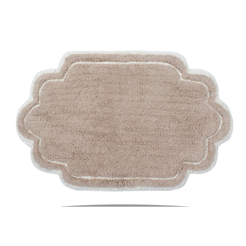 Dobrinka Bath Rug, Linen, 21" W x 34" L