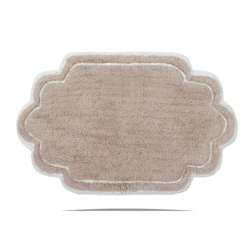 Tapis pour salle de bain Dobrinka, Lin, 21 po x 34 po (rectangulaire)