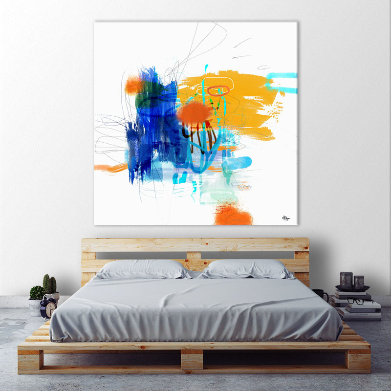 "Aimer la vie VI" par Lisa Ridgers - reproduction d'art sur toile tendue, H 54 po x l 54 po x P 1,5 po
