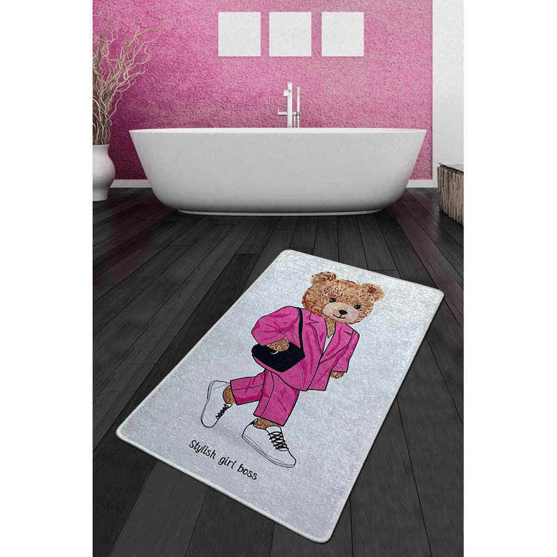 Luxueux tapis de bain antidérapant de 31,5 po x 39,4 po | 100% polyester, hauteur des poils de 0,4 pouce | Antibactérien et lavable, 20,5 oz / pied carré | Parfait pour les salles de bain modernes, design doux et durable, facile d'entretien