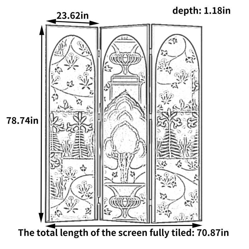 Écran de jardin Original Original, H 78,74 po x l 70,87 po x P 1,18 po