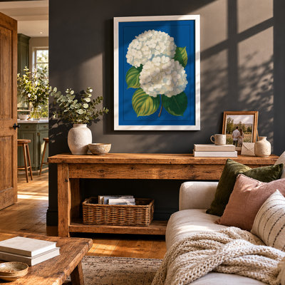 Hydrangea In Blue Botanical - Print