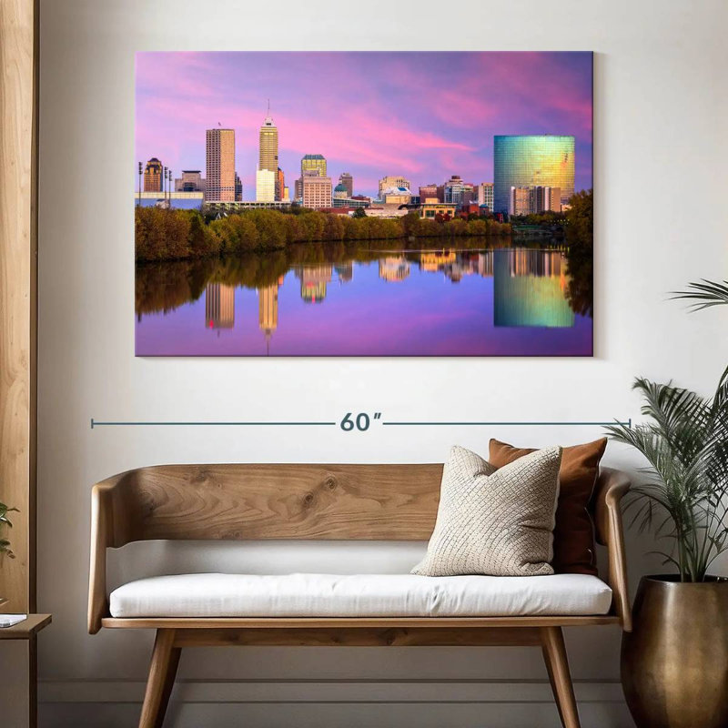 Nicci Indianapolis Skyline Reflection