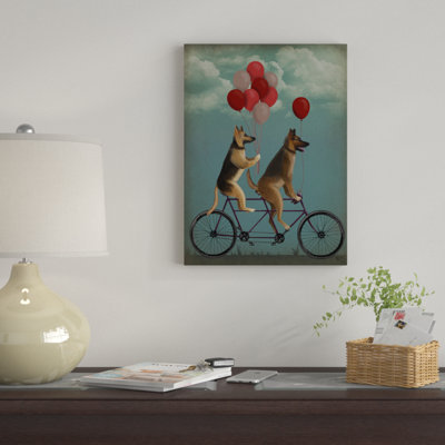 " German Shepherd Tandem " by Fab Funky