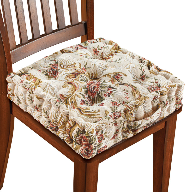 Outdoor 4.25'' Dining Chair Seat Cushion, Tan