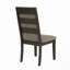 Chaise de salle à manger avec coussin rembourré, gris (ensemble de 2)