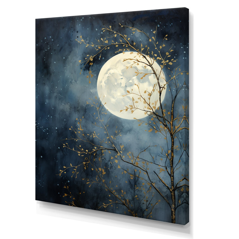 Magical Forest Moons Melody III sur toile, H 20 po x l 12 po x P 1 po, Toile tendue