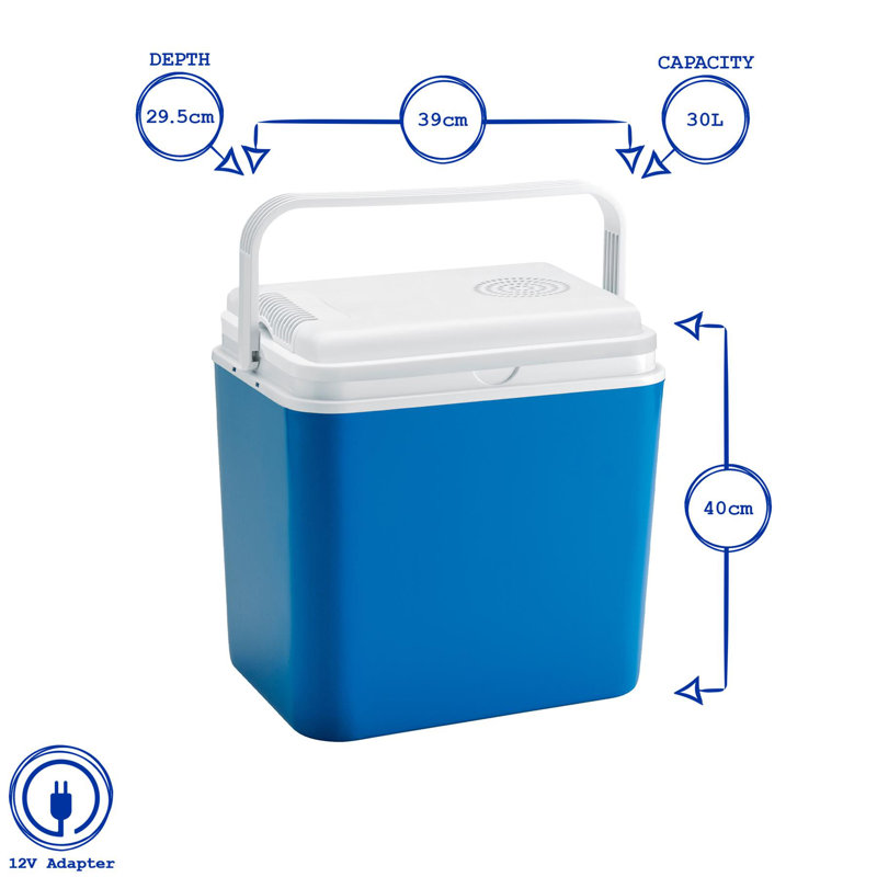 Harbour Housewares 30L Ice Chest in Blue