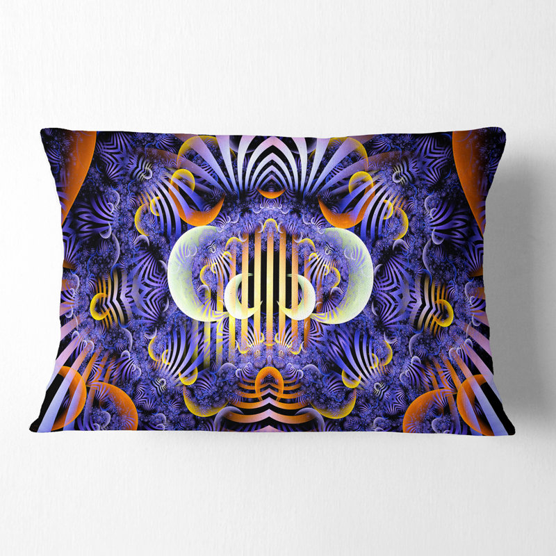 Coussin lombaire magique illustration de motif fée floral
