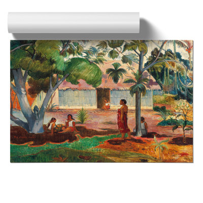 The Large Tree by Paul Gauguin - No Frame Painting