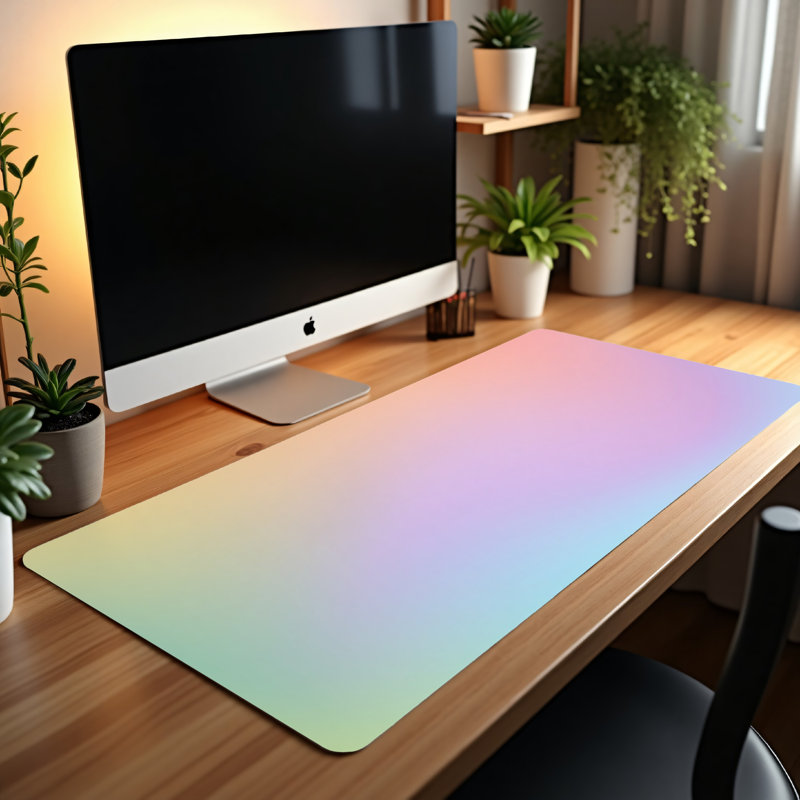 Polyester Desk Pad, 14.4x12.1