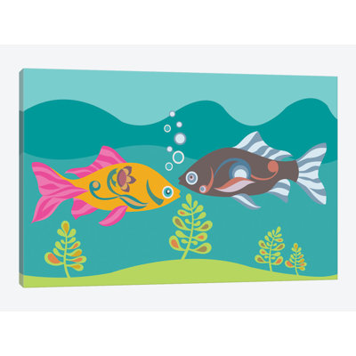 « two fishs », impression sur toile tendue