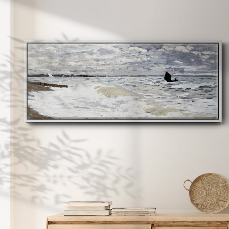 La mer au Havre, 1868 - Toile encadrée, H 12 po x l 30 po