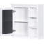 Armoire de rangement murale de salle de bain 30 po x 28 po, rangement dissimulé, design moderne, fabrication en miroir de verre, style-187367418