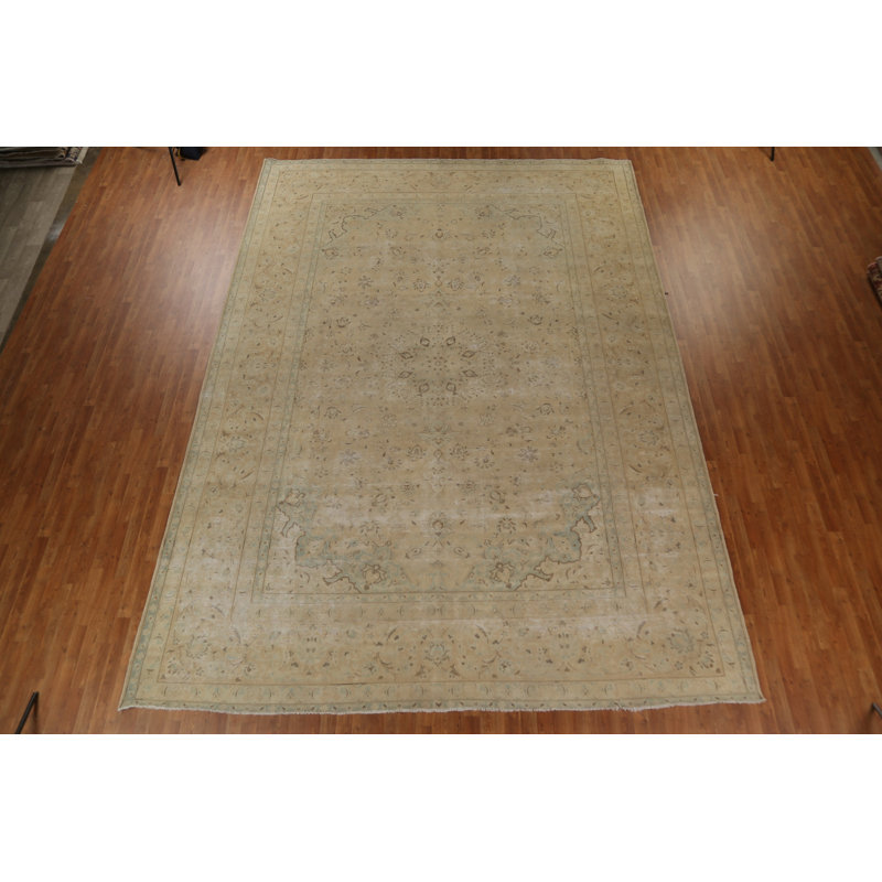 Grand tapis traditionnel rétro 11 x 15