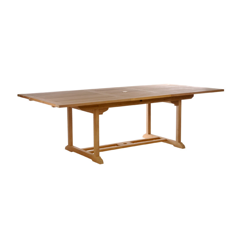 Catriona Outdoor 9 - Piece Teak Dining Set with Cushions