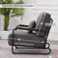 Chaises d'appoint modernes, fauteuil de lecture rembourré avec accoudoirs en bois -93069835