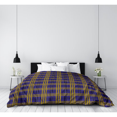 Polyester Plaid Duvet Cover