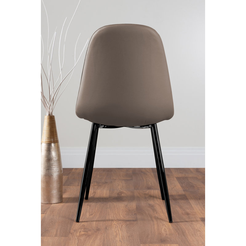 6 - Person Dining Set, Cappuccino/Black
