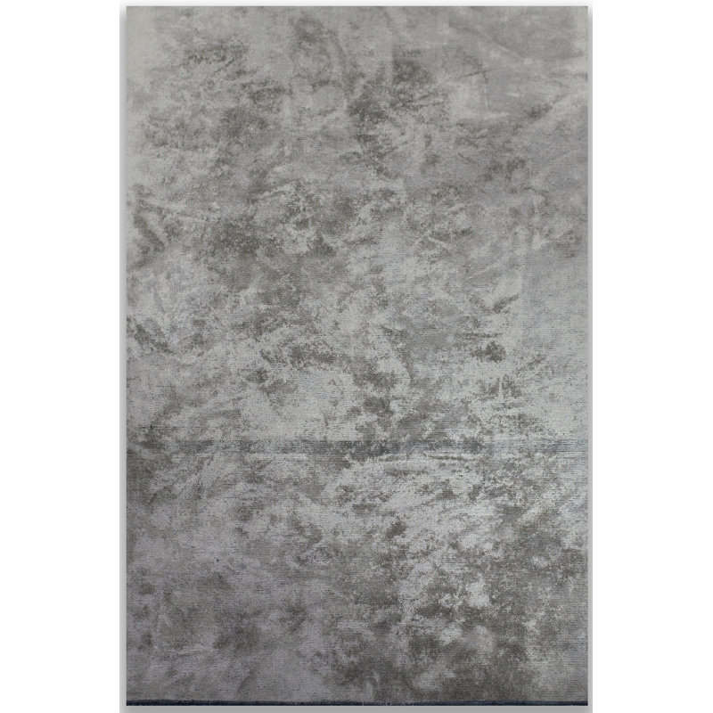 Rapture Contemporary Glossy Beige Gray Area Rug, Rectangle 7'10" x 11'2"