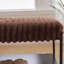 Banc de rangement rembourré avec tablette amovible-773862793