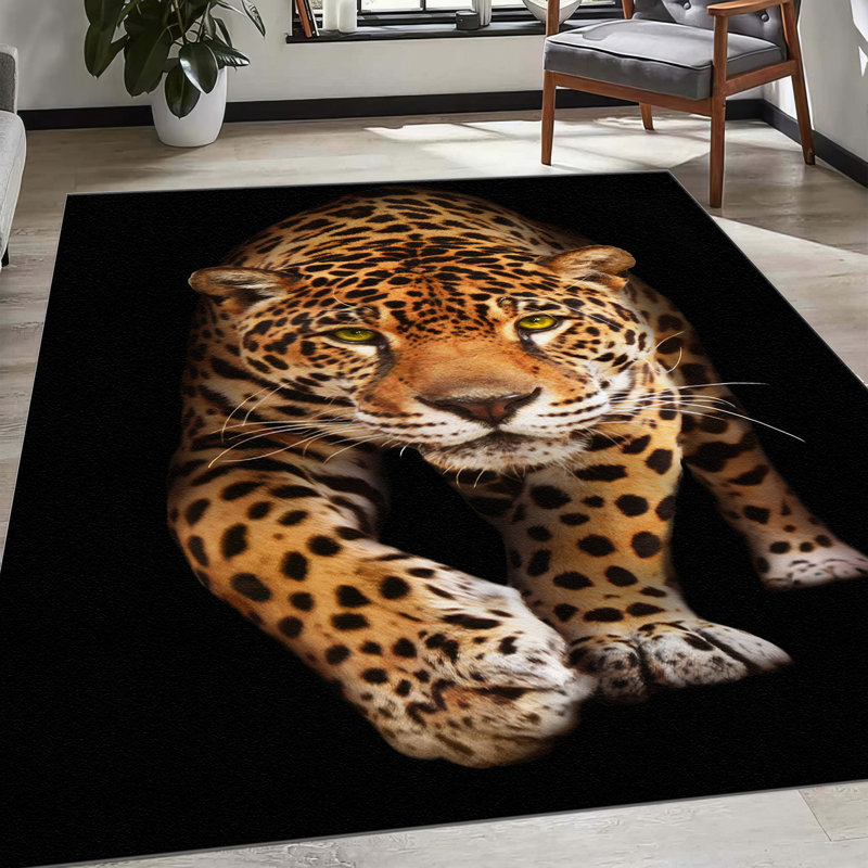 Non-Woven Soft Type Printed Rug with Intricate Floral Design in Vibrant Colors Ideal for Home and Office Decor