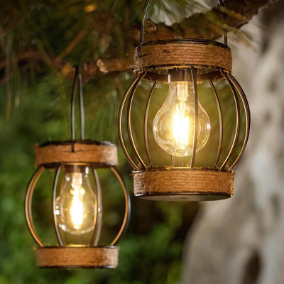 Solar Lanterns Hanging Outdoor Lights