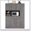 Buffet traditionnel autoportant avec huche, grande armoire de rangement pour garde-manger, armoire latérale coulissante, tablettes de porte et tiroir