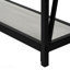 Console décorative, stratifié, métal noir pour le salon - gris-474231445