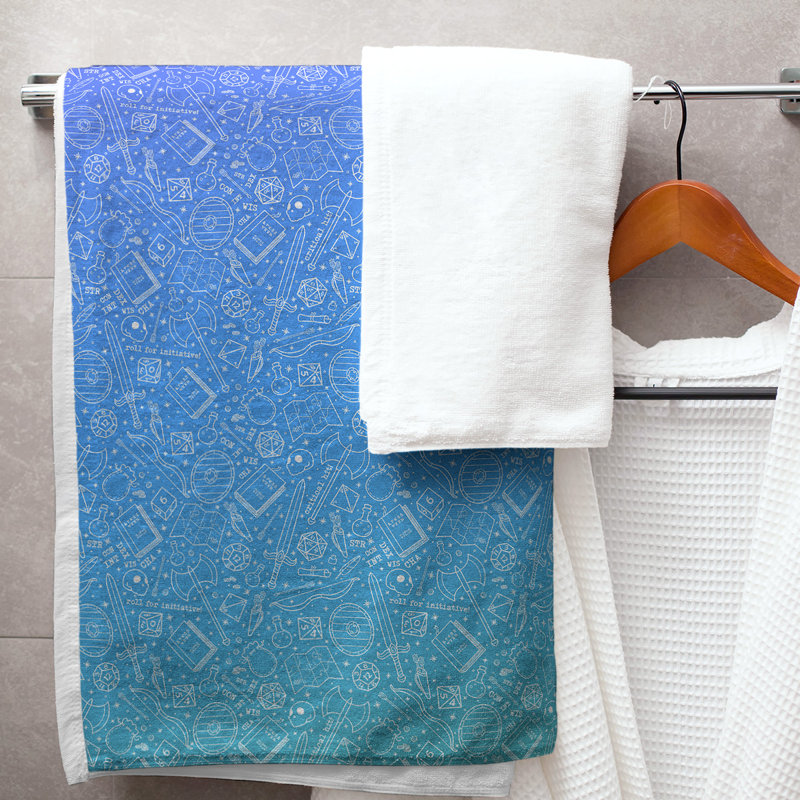 Katelyn Elizabeth Bath Towel, Peacock Ombre