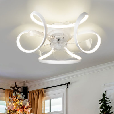 Ventilateur de plafond encastré avec lumière Dalayshia