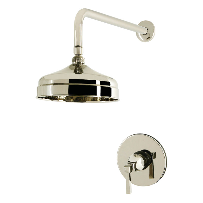 Robinet de douche à pression équilibrée à poignée simple Kingston, Polished Nickel