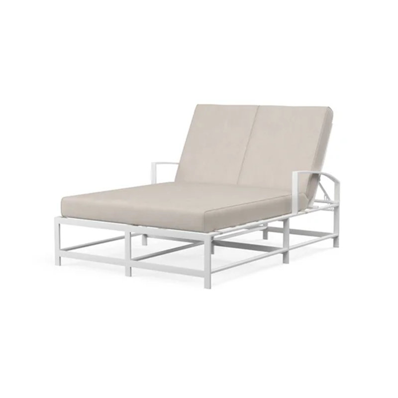 Bristol Double Chaise, Canvas Flax Sunbrella®