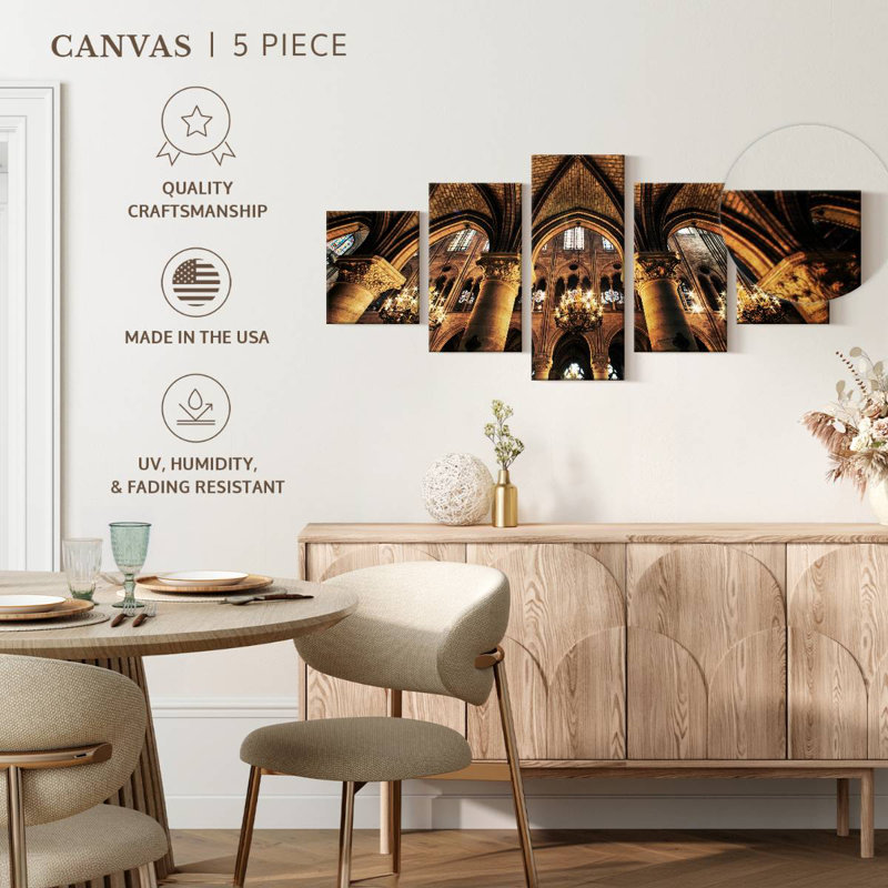 The Notre Dame Cathedral, 24" H x 55" W