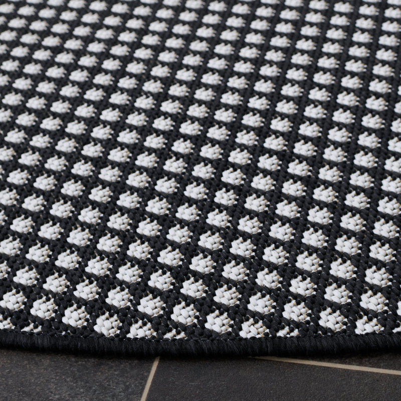 Terrace 810 Geometric Indoor/Outdoor Rug, Round 6'7"