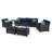 Fionnula 8 Pieces Rattan Olefin Sofa Seating Group with Cushions-1155082293