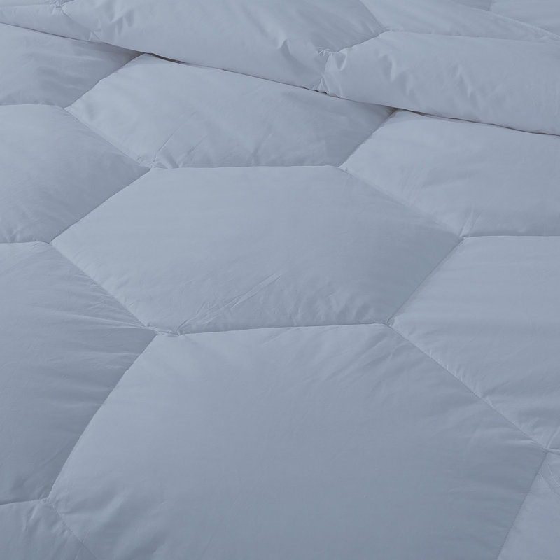 Édredon en duvet synthétique polyester toutes saisons, Très grand, Bleu clair