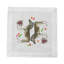 Serviette de cocktail en satin de coton à motif zébré-122609856
