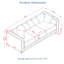 Décoration moderne en velours à 3 places avec accoudoir carré et clous argentés, coussins rembourrés à ressorts confortables, housses amovibles, structure en bois massif sous le rangement, siège, accoudoirs, clous,-2008891045