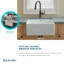 Elkay Fireclay 25" L x 19" W Farmhouse Kitchen Sink-23148679